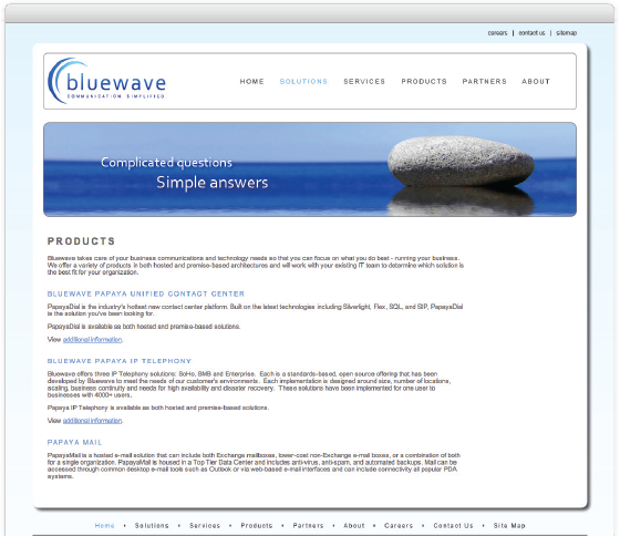 Bluewave Corporation, products