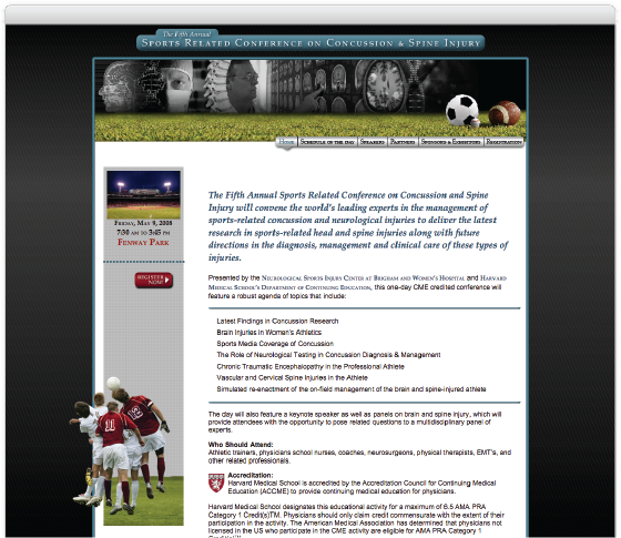 Sports Related Conference on Concussion & Spine Injury, home
