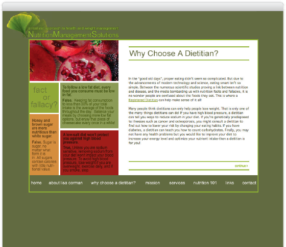 Nutrition Management Solutions, Why A Dietitian?